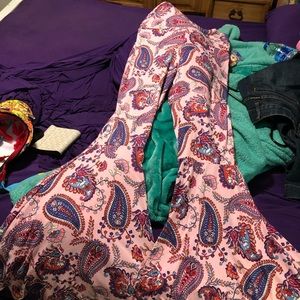 Soft paisley bell bottoms